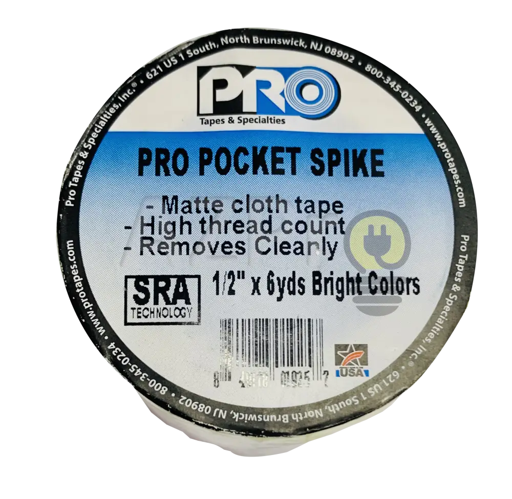 Cinta Gaffer Tape Spike Bright 1/2 Pulgada X 5.5 Mt 5 Pack Protapes Electrónica > Audio Equipos Para