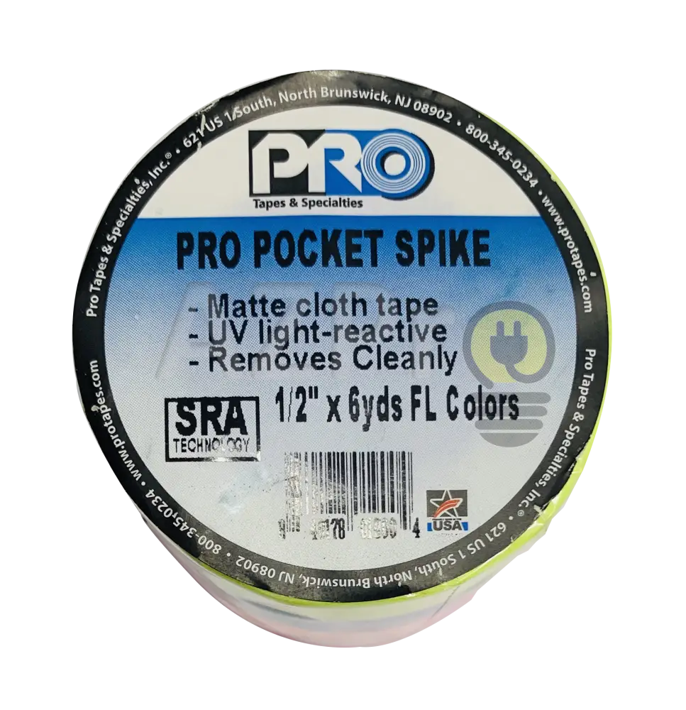 Cinta Gaffer Tape Spike Dark 1/2 Pulgada X 5.5 Mt 5 Pack Protapes Electrónica > Audio Equipos Para