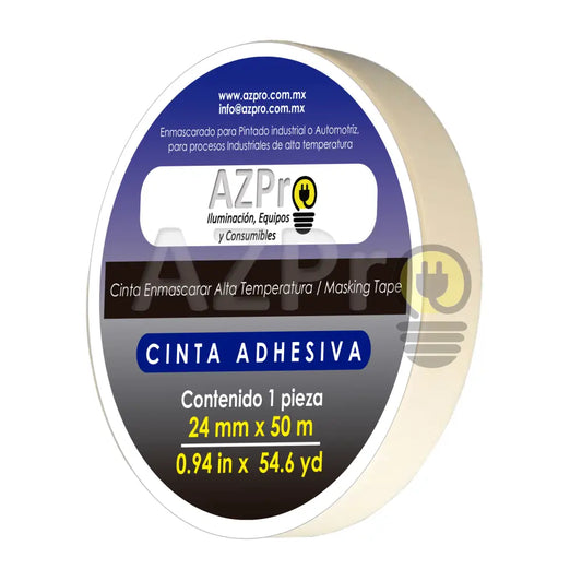 Cinta Masking Tape Alta Temperatura 1 Pulgada X 50Mts Azpro Electrónica > Audio Equipos Para