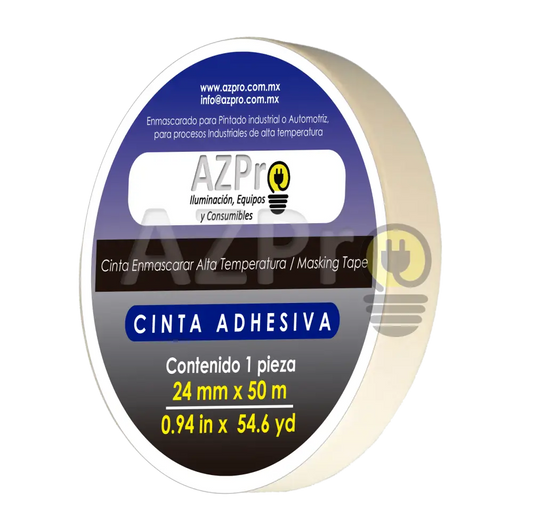 Cinta Masking Tape Alta Temperatura 1 Pulgada X 50Mts Azpro Electrónica > Audio Equipos Para