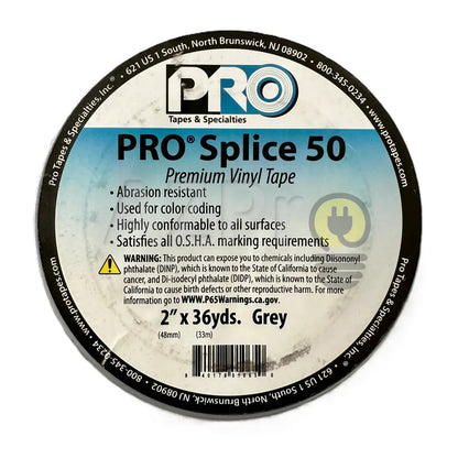 Cinta Splice Piso 2 Pulgadas (48mm) x 33mts Gris SPLICE2GR Protapes Progaff Electrónica > Audio > Equipos para escenario