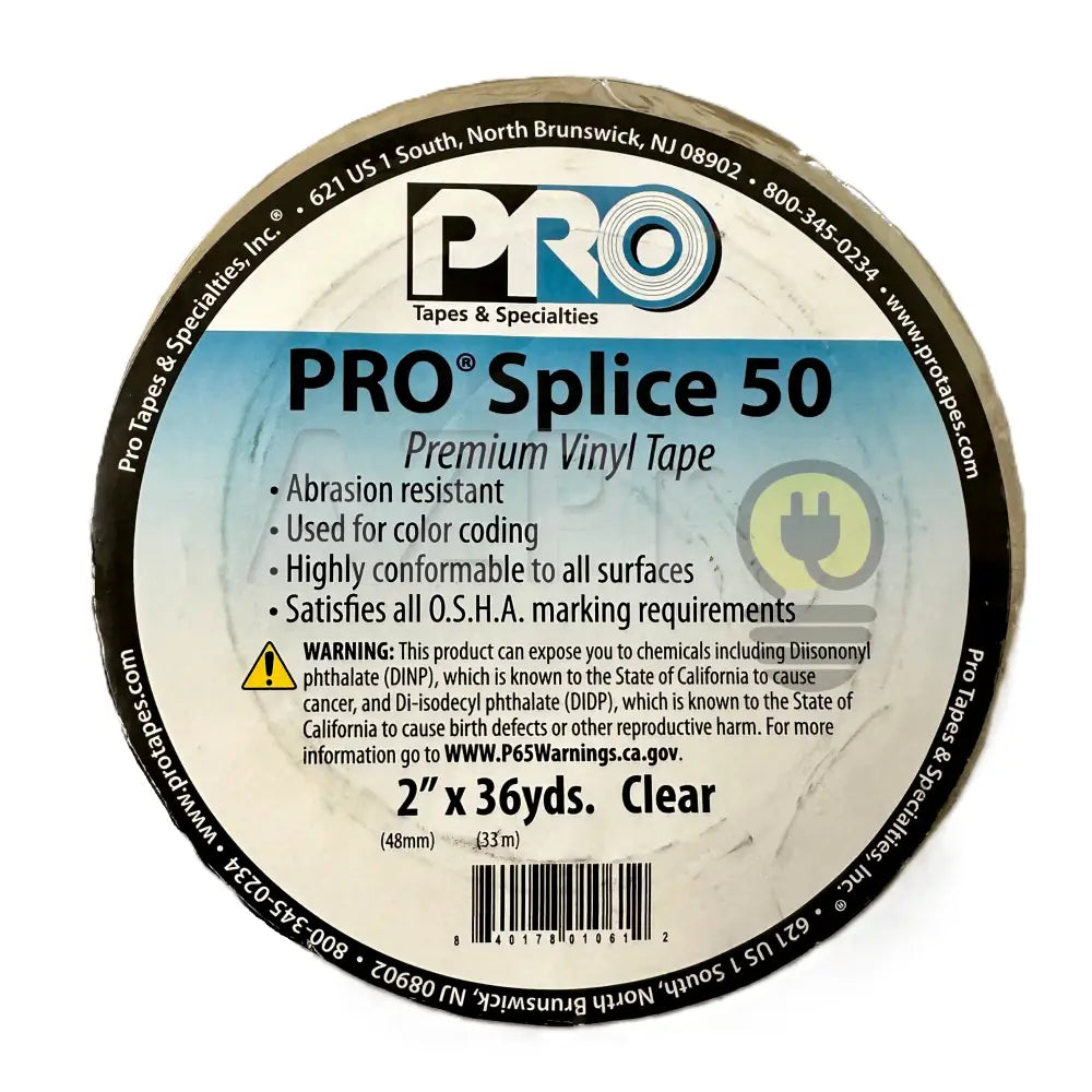 Cinta Splice Piso 2 Pulgadas (48mm) x 33mts Transparente SPLICE2CL Protapes Progaff Electrónica > Audio > Equipos para