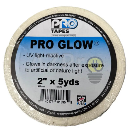 Cinta Vinil Glow Tape 2 Pulgadas (48mm) x 4.6mts Pro Glow GLOW2 Protapes - Electrónica > Audio > Equipos para escenario