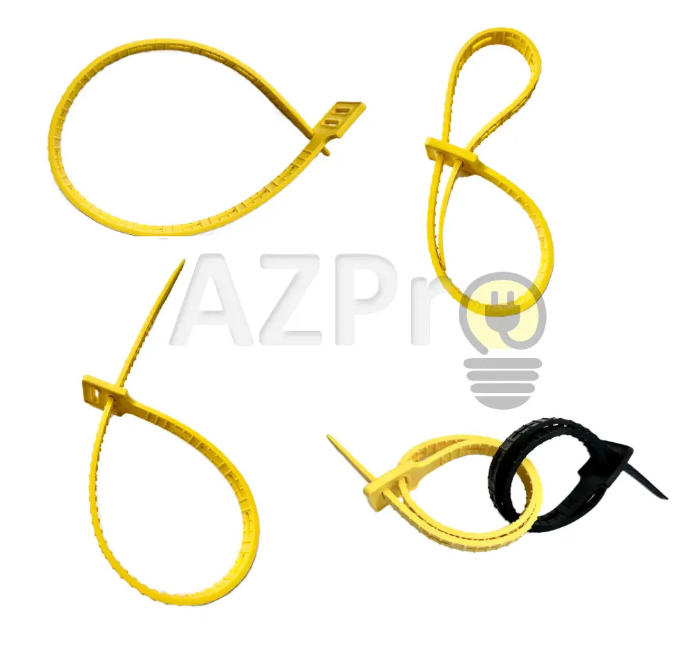 Cinturon Sujetador y Organizador de cables Amarillo CT-20-YW Cord-Tie - Electrónica > Audio > Equipos para escenario