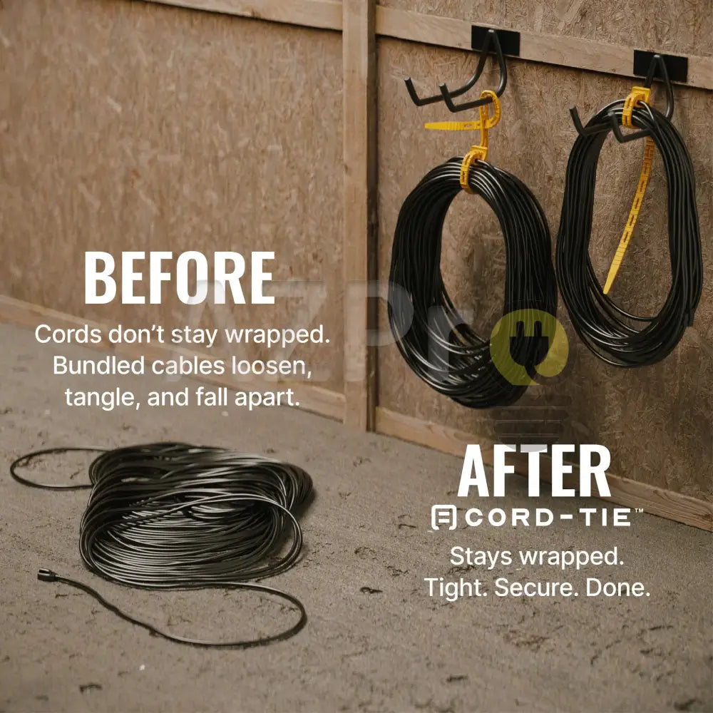 Cinturon Sujetador y Organizador de cables Negro CT-20-BK Cord-Tie - Electrónica > Audio > Equipos para escenario