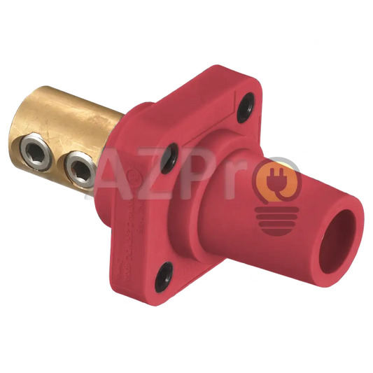 Conector Camlock Double Set Chasis Hembra 400 Amperes Amp Hblfr Rojo Hubbell Electrónica > Audio