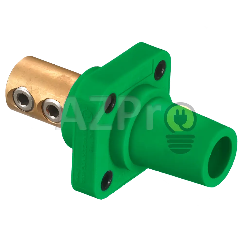 Conector Camlock Double Set Chasis Hembra 400 Amperes Amp Hblfr Verde Hubbell Electrónica > Audio