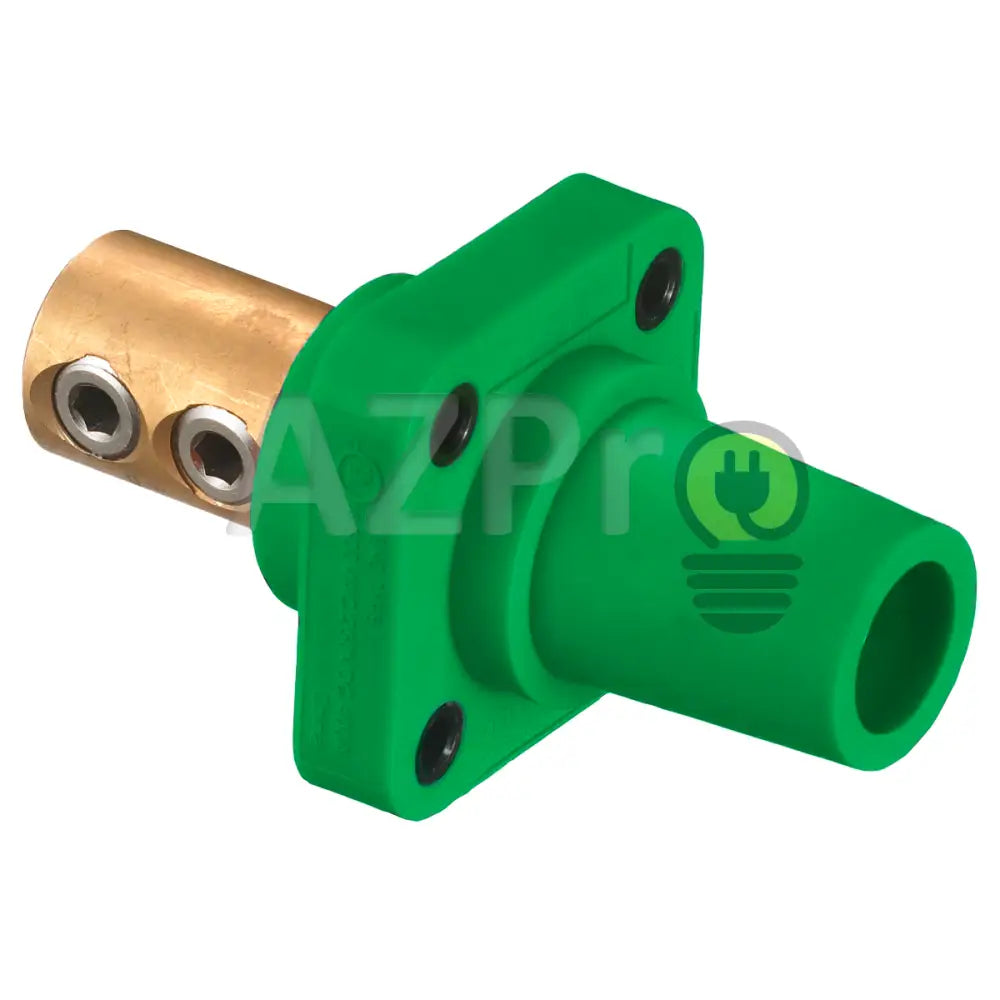 Conector Camlock Double Set Chasis Hembra 400 Amperes Amp Hblfr Verde Hubbell Electrónica > Audio