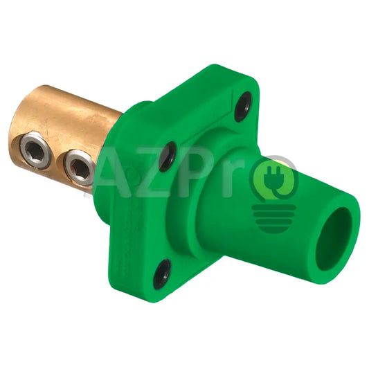 Conector Camlock Double Set Chasis Hembra 400 Amperes Amp Hblfr Verde Hubbell Electrónica > Audio