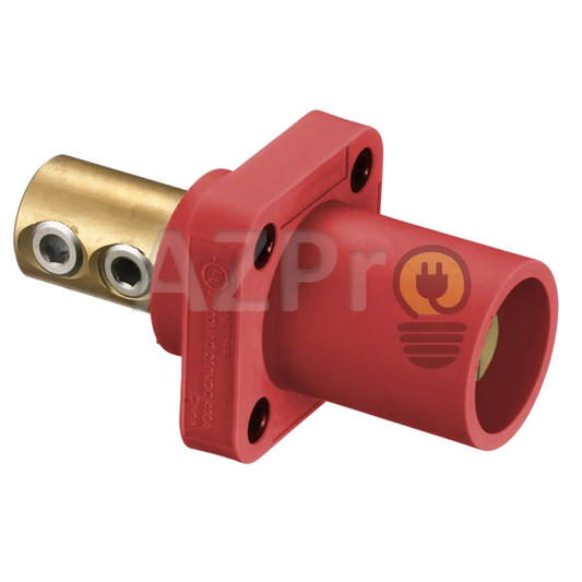 Conector Camlock Double Set Chasis Macho 400 Amperes Amp Hblmr Rojo Hubbell Electrónica > Audio