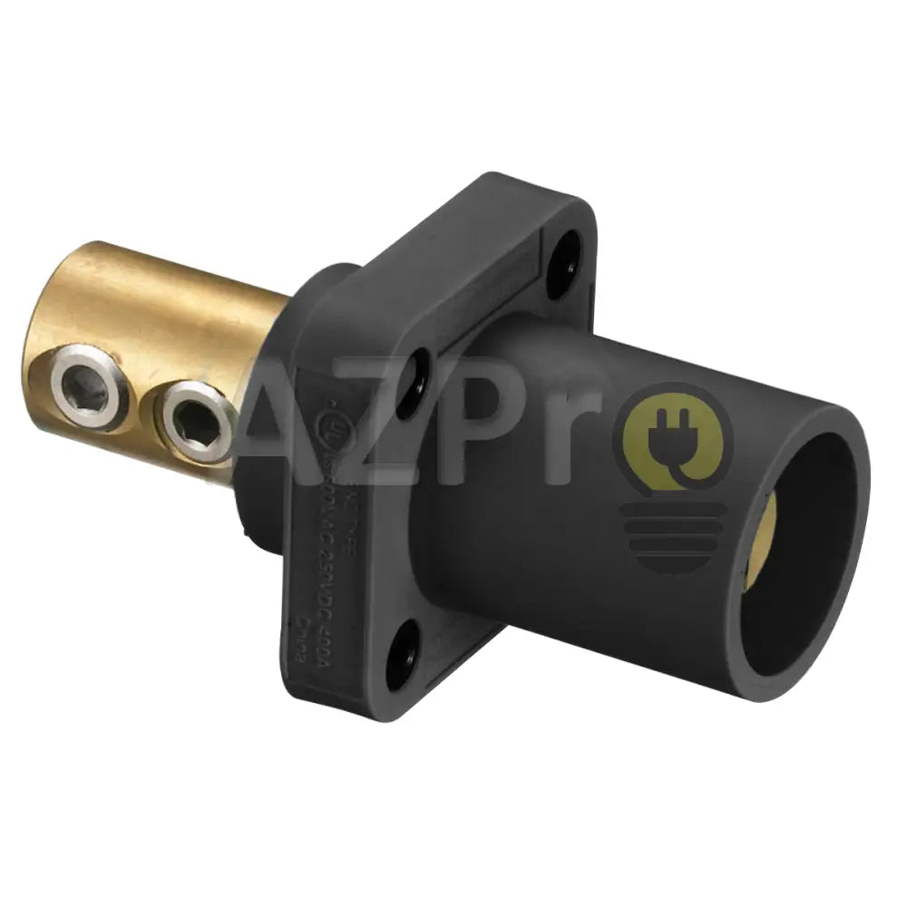 Conector Camlock Double Set Chasis Macho 400 Amperes Amp Hblmr Negro Hubbell Electrónica > Audio