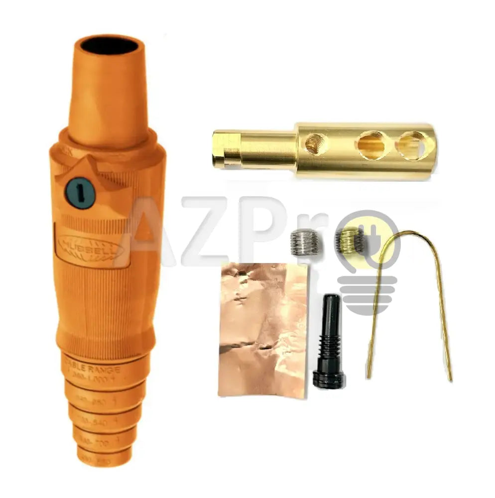 Conector Camlock Linea Hembra Cable 300-400 Amperes Amp HBL400FO Naranja Hubbell - Electrónica > Audio > Equipos para