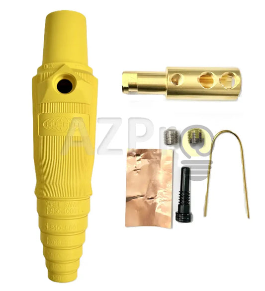 Conector Camlock Linea Hembra Cable 300-400 Amperes Amp HBL400FY Amarillo Hubbell - Electrónica > Audio > Equipos para