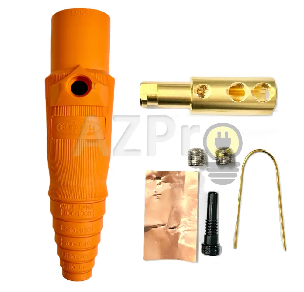 Conector Camlock Linea Macho Cable 300-400 Amperes Amp HBL400MO Naranja Hubbell Electrónica > Audio > Equipos para