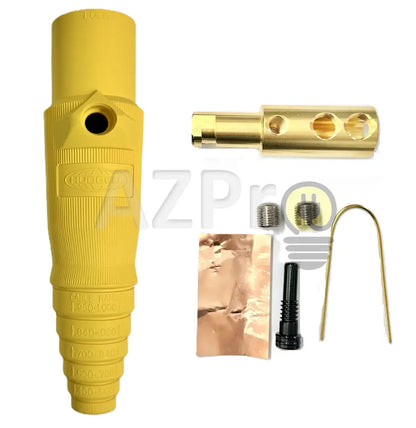 Conector Camlock Linea Macho Cable 300-400 Amperes Amp HBL400MY Amarillo Hubbell Electrónica > Audio > Equipos para