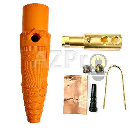 Conector Camlock Linea Macho Cable 300-400 Amperes Amp HBL400MO Naranja Hubbell Electrónica > Audio > Equipos para