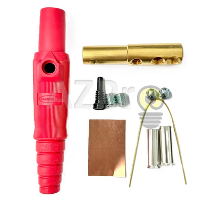 Conector Camlock Mini Linea Hembra 150 Amperes Amp Hbl15F Rojo Hubbell Electrónica > Audio Equipos