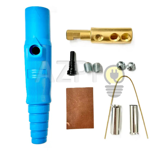 Conector Camlock Mini Linea Macho 150 Amperes Amp Hbl15M Azul Hubbell Electrónica > Audio Equipos