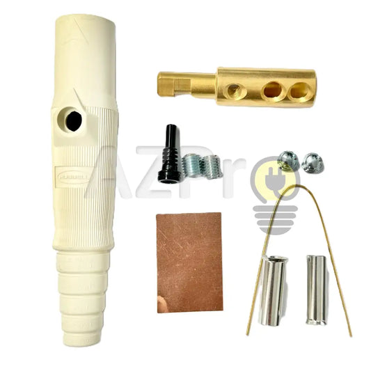 Conector Camlock Mini Linea Macho 150 Amperes Amp Hbl15M Blanco Hubbell Electrónica > Audio