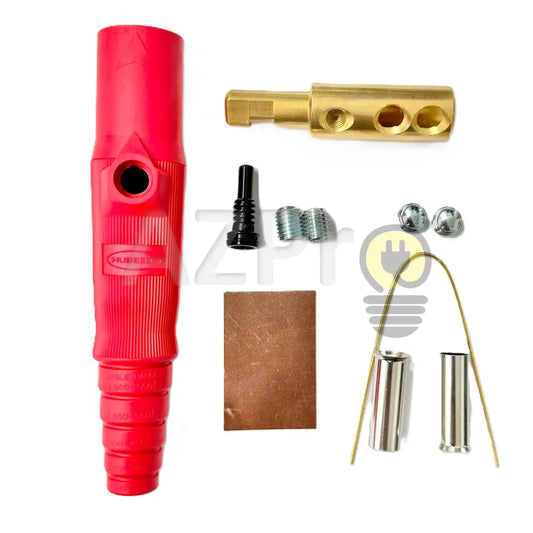 Conector Camlock Mini Linea Macho 150 Amperes Amp Hbl15M Rojo Hubbell Electrónica > Audio Equipos