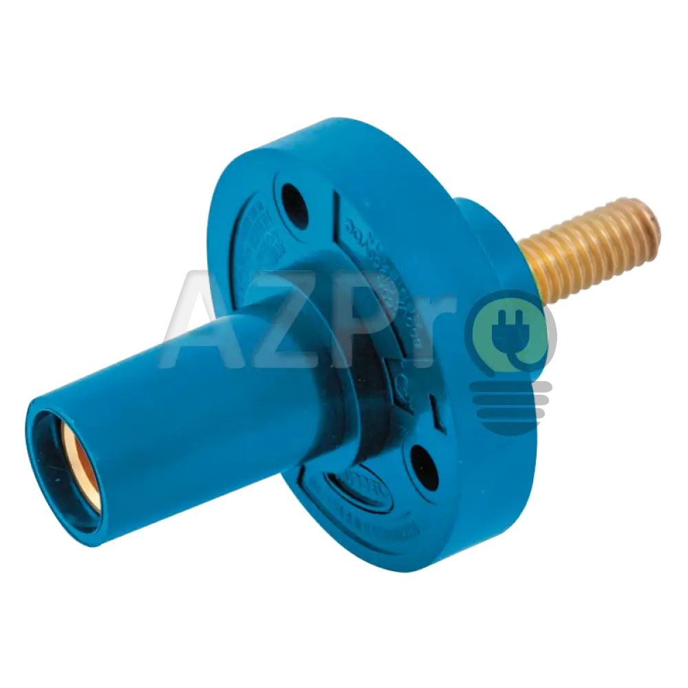 Conector Camlock Mini Tornillo Hembra 150 Amperes Amp Hbl15Frs Azul Hubbell Electrónica > Audio