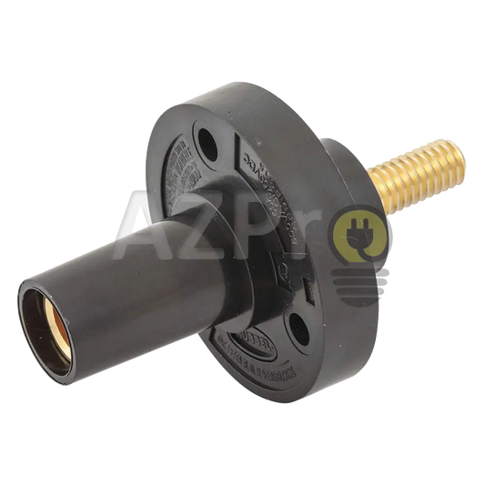 Conector Camlock Mini Tornillo Hembra 150 Amperes Amp Hbl15Frs Negro Hubbell Electrónica > Audio