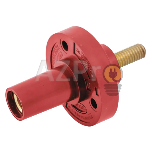 Conector Camlock Mini Tornillo Hembra 150 Amperes Amp Hbl15Frs Rojo Hubbell Electrónica > Audio