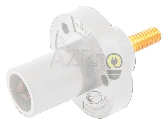 Conector Camlock Mini Tornillo Macho 150 Amperes Amp Hbl15Mrs Blanco Hubbell Electrónica > Audio