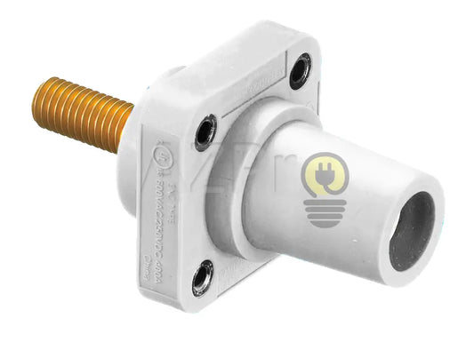 Conector Camlock Tornillo Chasis Hembra 400 Amperes Amp Hblfrs Blanco Hubbell Electrónica > Audio
