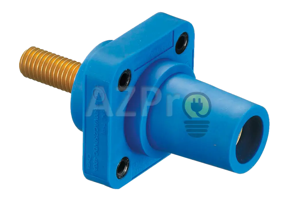 Conector Camlock Tornillo Chasis Hembra 400 Amperes Amp Hblfrs Azul Hubbell Electrónica > Audio