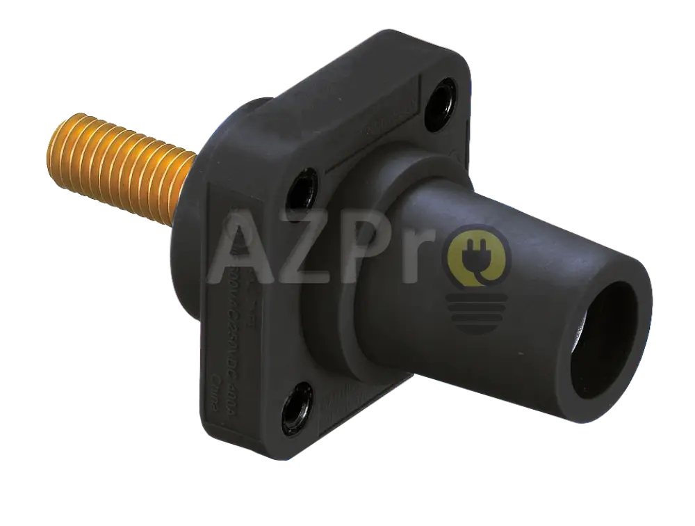 Conector Camlock Tornillo Chasis Hembra 400 Amperes Amp Hblfrs Negro Hubbell Electrónica > Audio