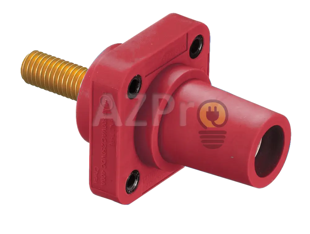 Conector Camlock Tornillo Chasis Hembra 400 Amperes Amp Hblfrs Rojo Hubbell Electrónica > Audio