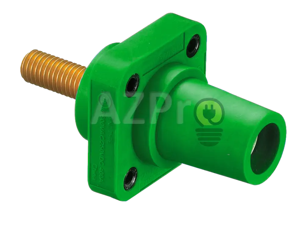 Conector Camlock Tornillo Chasis Hembra 400 Amperes Amp Hblfrs Verde Hubbell Electrónica > Audio