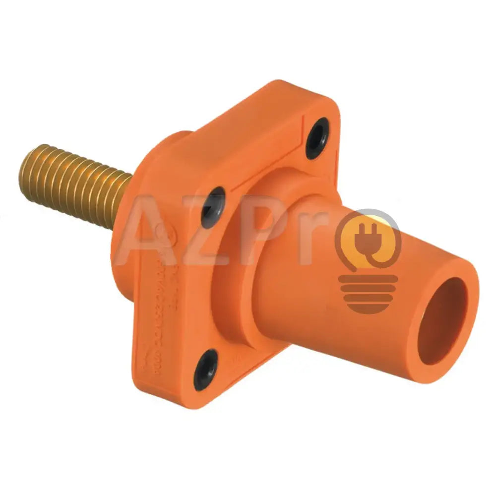 Conector Camlock Tornillo Chasis Hembra 400 Amperes Amp HBLFRSO Naranja Hubbell Electrónica > Audio > Equipos para