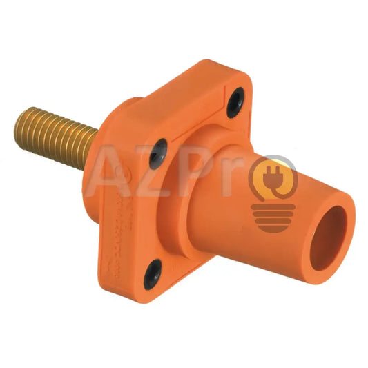 Conector Camlock Tornillo Chasis Hembra 400 Amperes Amp HBLFRSO Naranja Hubbell Electrónica > Audio > Equipos para
