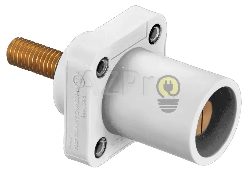 Conector Camlock Tornillo Chasis Macho 400 Amperes Amp Hblmrs Blanco Hubbell Electrónica > Audio