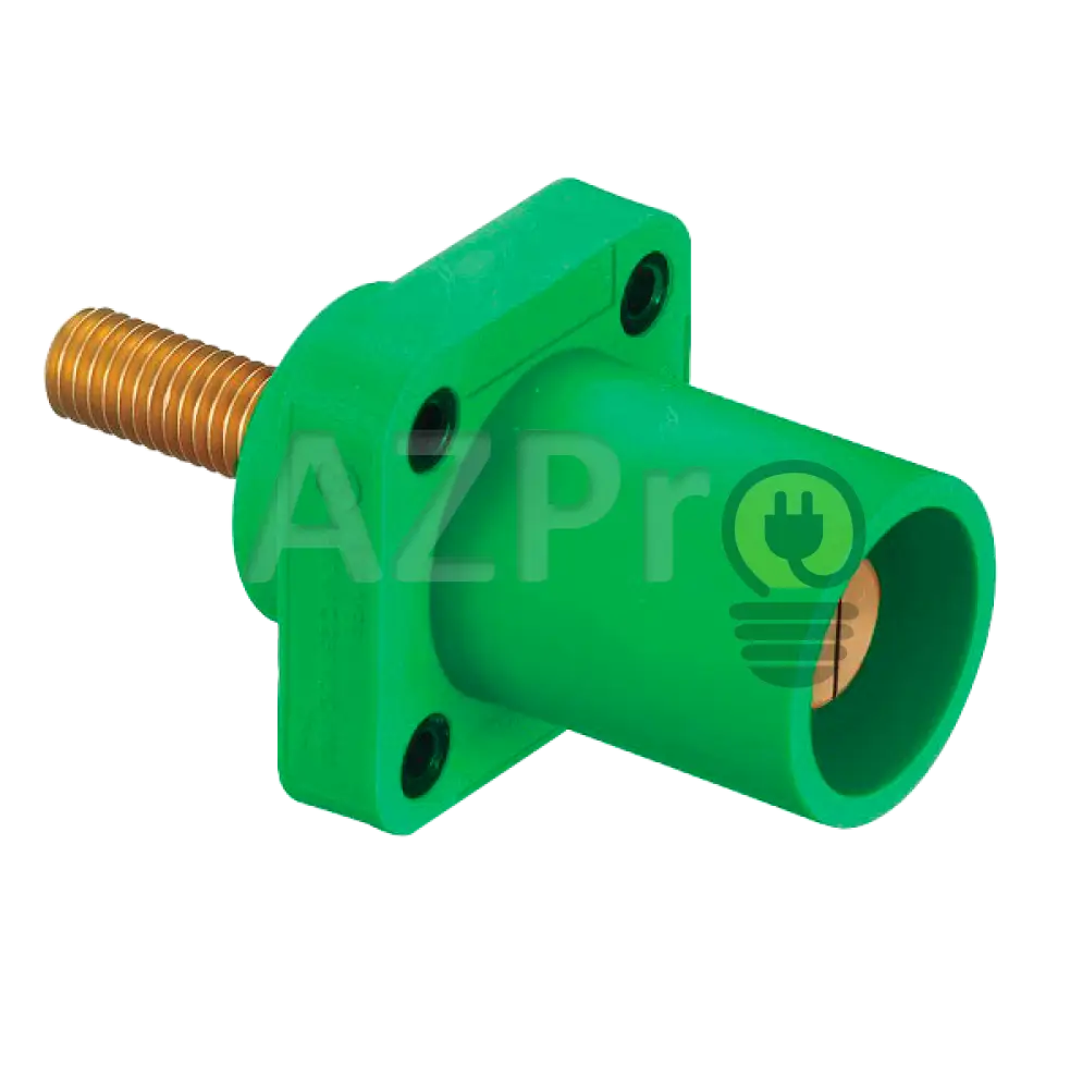 Conector Camlock Tornillo Chasis Macho 400 Amperes Amp Hblmrs Verde Hubbell Electrónica > Audio