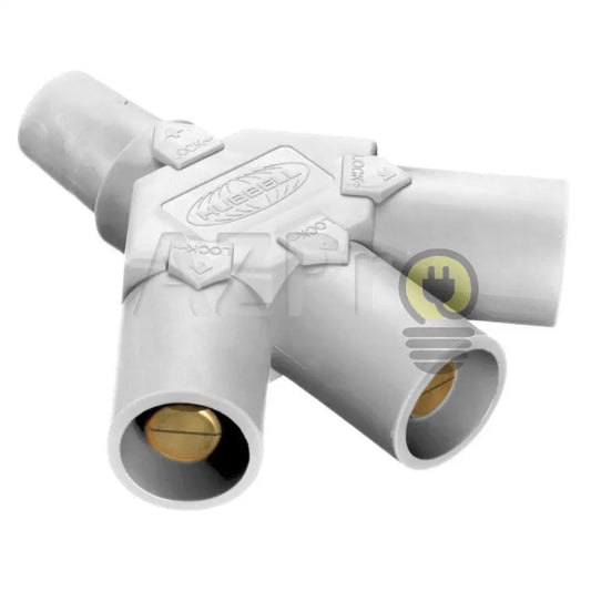 Conector Camlock Tri Tap Linea 400A 3M 1H Blanco HBLF3MW Hubbell Electrónica > Audio > Equipos para escenario