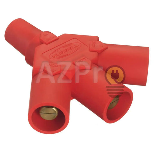 Conector Camlock Tri Tap Linea 400A 3M 1H Rojo HBLF3MR Hubbell Electrónica > Audio > Equipos para escenario
