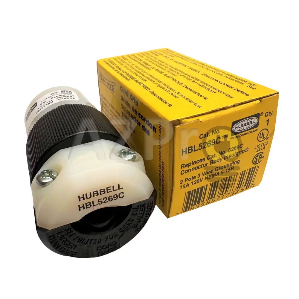 Conector Clavija Edison Hembra 15A 125V Hbl5269 5-15R Hubbell Electrónica > Audio Equipos Para