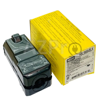 Conector Clavija Hembra Recto 15A 125V 5-15R Hbl5969Vblk Hubbell Electrónica > Audio Equipos Para