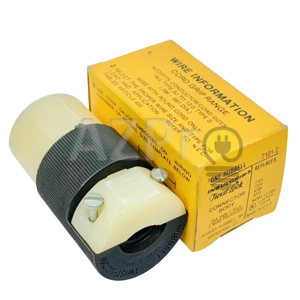 Conector Clavija Twist Lock Hembra 20A 250V L2-20R Hbl7101C Hubbell Electrónica > Audio Equipos Para