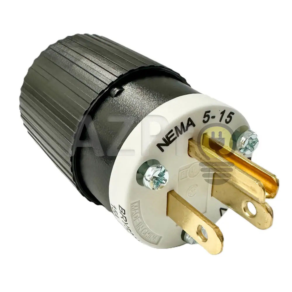 Conector Clavija Macho Edison 15a 125v 5-15p BRY5266NP Hubbell Bryant - Electrónica > Audio > Equipos para escenario