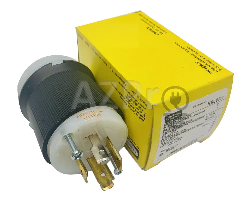 Conector Clavija Twist Lock 20A 125-250V L14-20P Hbl2411 Hubbell Electrónica > Audio Equipos Para