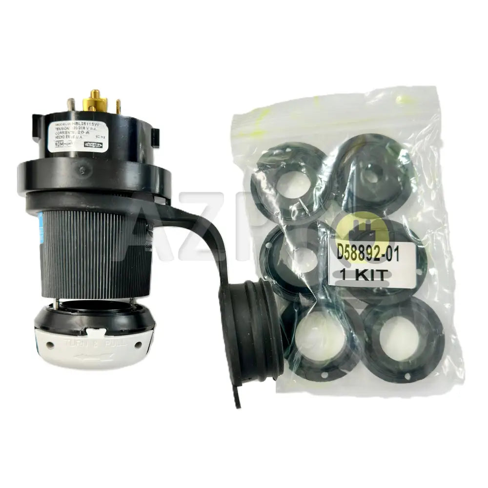 Conector Clavija Twist Lock Macho 20a 125-208v L21-20P HBL2511SW Hubbell - Electrónica > Audio > Equipos para escenario