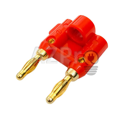 Conector Plug Doble Banana Rojo 1/4 Pulgada Gen Electrónica > Audio Equipos Para Escenario