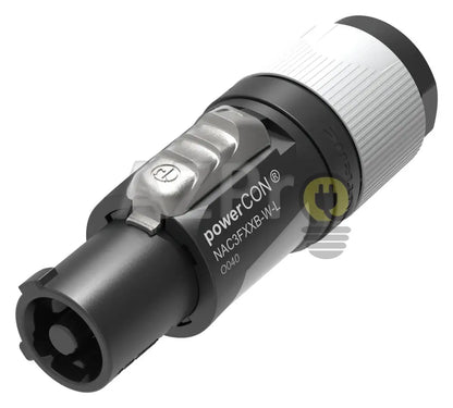 Conector Powercon Linea Hembra Ancho Power Out NAC3FXXB-W-L Neutrik - Electrónica > Audio > Equipos para escenario