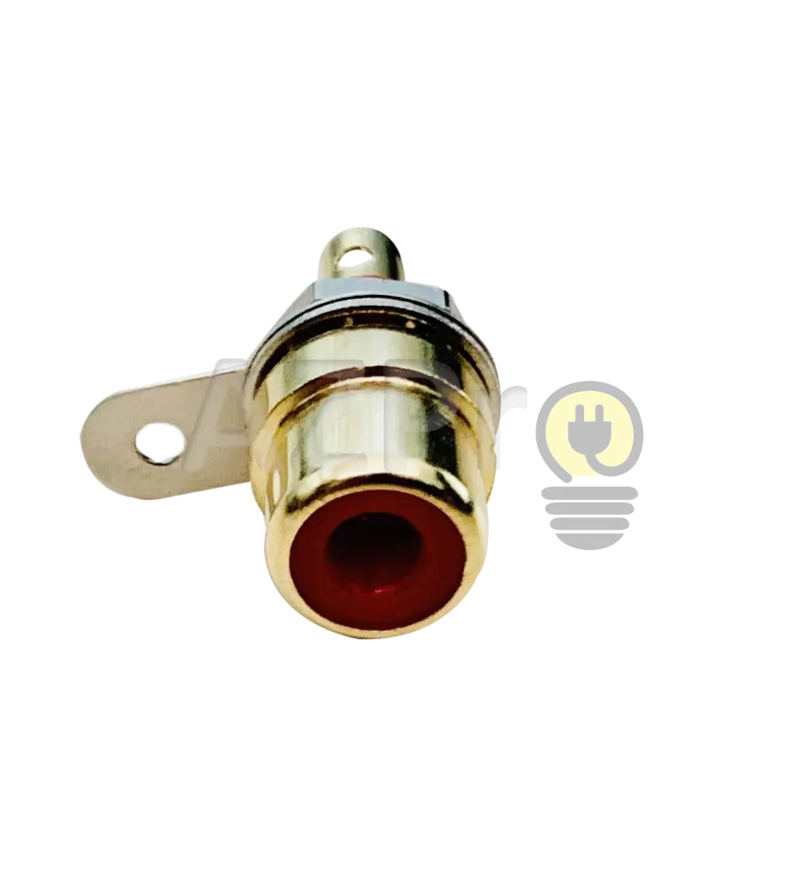Conector Rca Chasis Hembra Female Plug Dorado Cd201 Gen Electrónica > Audio Equipos Para Escenario