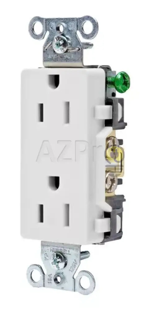 Conector Receptaculo Contacto Duplex 15A 125V 5-15R Marfil Cr15Whi Hubbell Electrónica > Audio