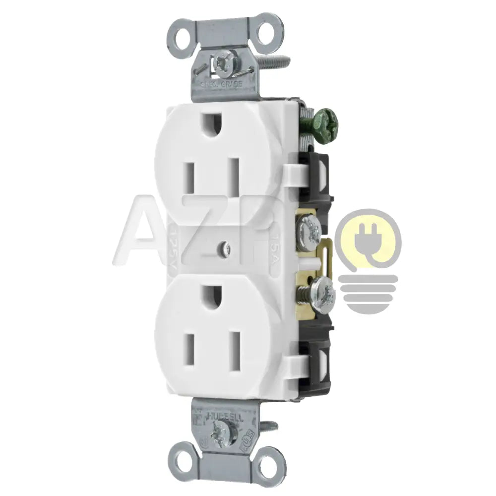 Conector Receptaculo Contacto Duplex 15A 125V 5-15R Marfil Cr15Whi Hubbell Electrónica > Audio